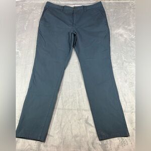 Bonobos Weekday Warrior Friday Slim Straight Dress Pants Chinos Slate Gray 38x32